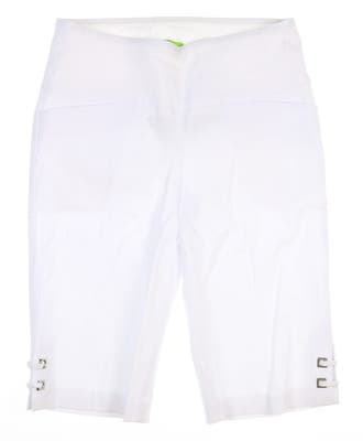 New Womens Swing Control Golf Shorts 8 White MSRP $110