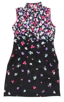 New Womens EP NY Sleeveless Floral Dress Small S Black Multi MSRP $134