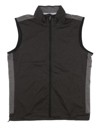 New Mens Puma Cloudspun T7 Vest Large L Puma Black/Quiet Shade MSRP $70