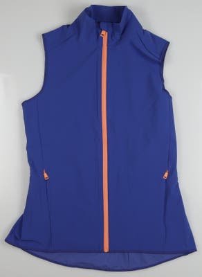 New Womens Ralph Lauren Golf Vest Small S Royal Navy MSRP $148