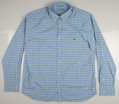 New Mens Vineyard Vines Classic Long Sleeve Button-Down X-Large XL Mint Sprig MSRP $118