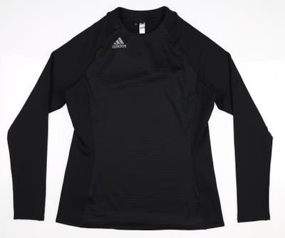 New Womens Adidas COLD.RDY Long Sleeve Mock Neck Medium M Black MSRP $75