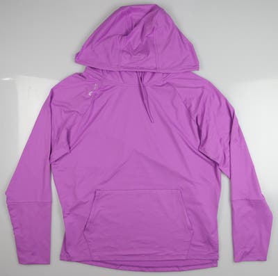 New Womens Ralph Lauren RLX Hooded Sweatshirt Large L Purple MSRP $168