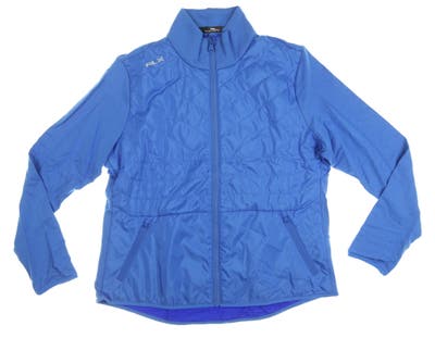 New Womens Ralph Lauren RLX Golf Jacket Large L Blue MSRP $228 285832571004