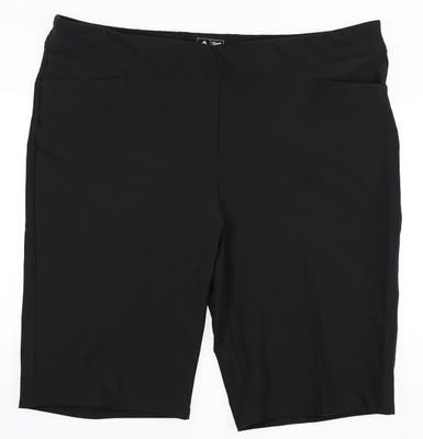 New Womens Adidas Bermuda Shorts X-Large XL Black MSRP $70 AE6623