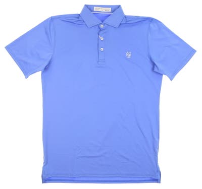 New W/ Logo Mens Holderness and Bourne The Anderson Polo Medium M Blue MSRP $105