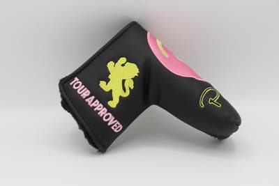 Piretti Tour Only/Tour Approved Putter Headcover Black/Pink/Yellow