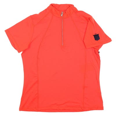 New W/ Logo Womens Tail Shiloh Polo Small S Paprika MSRP $87