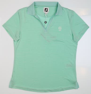 New W/ Logo Womens Footjoy Golf Polo Small S Green MSRP $68