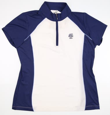 New W/ Logo Womens EP NY Golf Polo Large L Multi MSRP $88