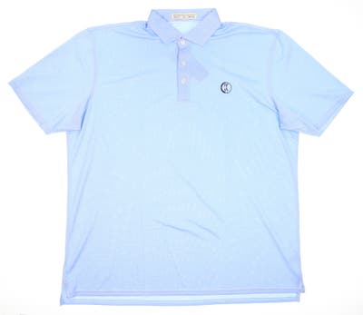 New W/ Logo Mens Holderness and Bourne Golf Polo XX-Large XXL Blue MSRP $110
