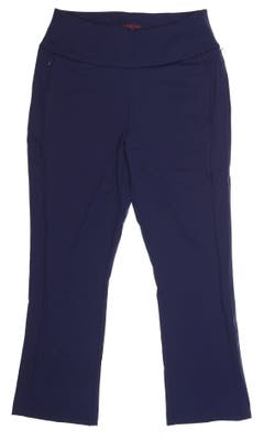 New Womens Kinona Smooth Your Waist Cropped Pants X-Large XL Navy Blue MSRP $139