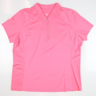 New Womens Tail Bexley Polo X-Large XL Pink Lotus MSRP $87