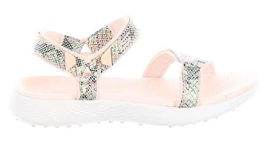 New Womens Golf Shoe Skechers Go Golf 600 Sandal Charms 9 Light Pink/Multi MSRP $75 17018/LPMT