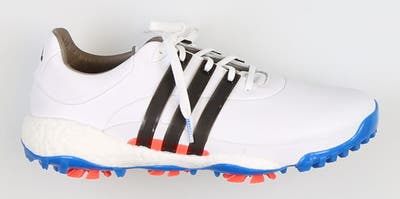 New Mens Golf Shoe Adidas TOUR360 22 11.5 White/Black/Pink/Blue MSRP $210 GV7244