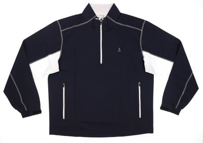 New W/ Logo Mens Footjoy Golf Wind Jacket XXX-Large XXXL Navy Blue White MSRP $95