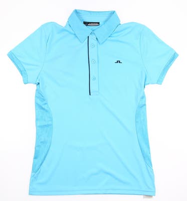 New Womens J. Lindeberg Golf Polo Medium M Blue MSRP $90 GWJT03603