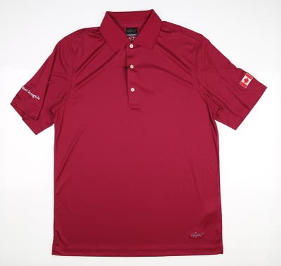 New W/ Logo Mens Greg Norman Polo Small S Red MSRP $59