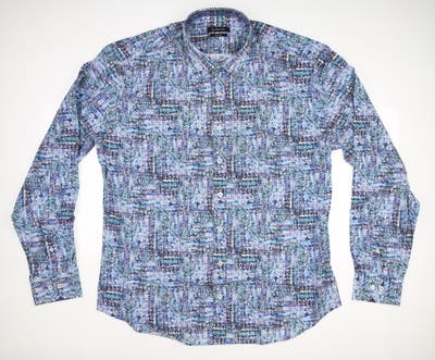 New Mens BUGATCHI Button Up XX-Large XXL Multi MSRP $179