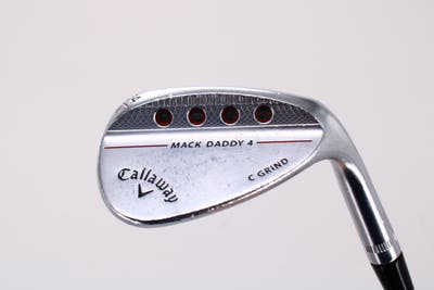 Callaway Mack Daddy 4 Chrome Wedge Sand SW 54° 8 Deg Bounce C Grind Dynamic Gold Tour Issue S200 Steel Wedge Flex Right Handed 35.75in