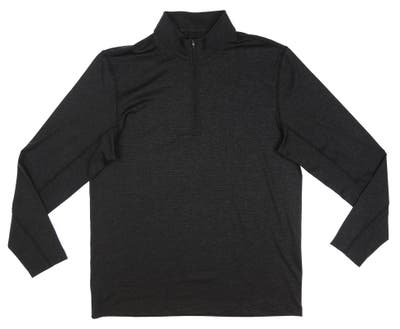 New Mens Dunning Ashfield Jersey Performance 1/4 Zip Pullover Large L Black MSRP $99