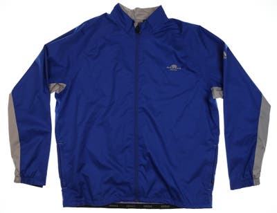 New W/ Logo Mens Adidas Jacket X-Large XL Blue MSRP $85