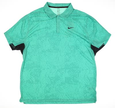 New Mens Nike Tiger Woods Polo X-Large XL Green MSRP $95