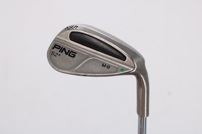 Ping MB Wedge Gap GW 52° Ping AWT with Cushin Insert Steel Stiff Right Handed Green Dot 35.5in
