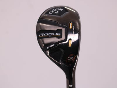 Mint Callaway Rogue ST Pro Hybrid 2 Hybrid 18° PX HZRDUS Smoke Red RDX 80 6.5 Graphite X-Stiff Right Handed 40.25in