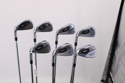Mint Callaway Rogue ST Pro Iron Set 4-PW Project X Rifle 6.0 Steel Stiff Left Handed 38.0in