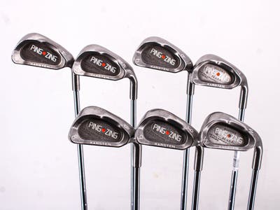 Ping Zing Iron Set 4-PW Ping KT-M Steel Stiff Right Handed Orange Dot 37.25in