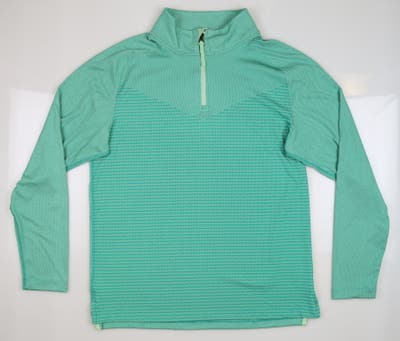 New Mens Nike Golf 1/4 Zip Pullover Medium M Green MSRP $115