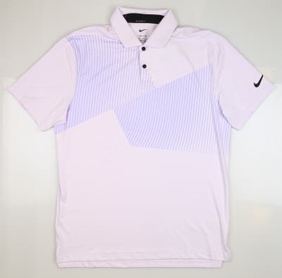 New Mens Nike Dri-Fit Golf Polo Medium M Purple MSRP $68
