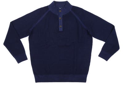 New Mens Peter Millar Golf Sweater Large L Navy Blue MSRP $248