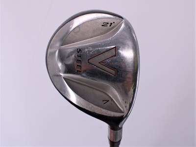 TaylorMade V Steel Fairway Wood 7 Wood 7W 21° TM M.A.S.2 Graphite Ladies Right Handed 41.0in
