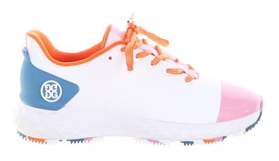 New Womens Golf Shoe G-Fore Ltd Edition MG4 Plus 7.5 White/Orange MSRP $185 G4LMD22EF28