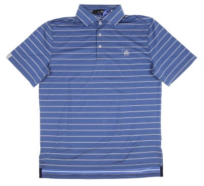 New W/ Logo Mens Ralph Lauren RLX Golf Polo Medium M Blue MSRP $99