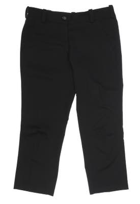 New Womens Nike Golf Cropped Pants 2 Black MSRP $85
