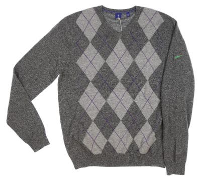 New W/ Logo Mens Footjoy 1857 Sweater Large L Gray MSRP $340