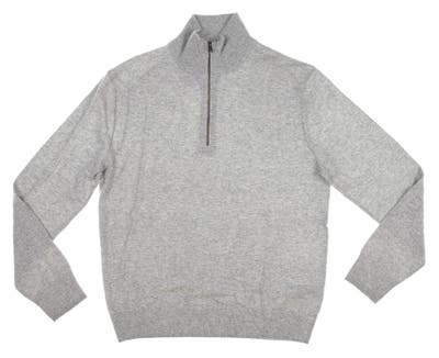New Mens Ralph Lauren RLX 1/4 Zip Golf Sweater Medium M Gray Heather MSRP $240