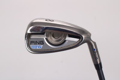 Ping 2016 G Single Iron 8 Iron Ping CFS Graphite Graphite Regular Right Handed Blue Dot 36.5in