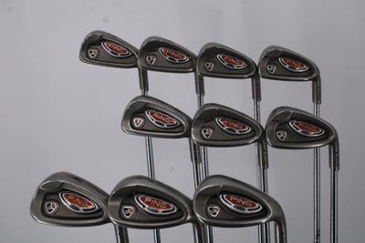 Ping i10 Iron Set 3-PW SW LW Ping AWT Steel Stiff Right Handed Blue Dot 38.0in