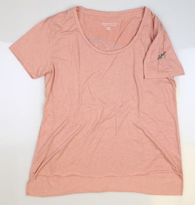 New W/ Logo Womens Golf Dawn T-Shirt Medium M Pink MSRP $50