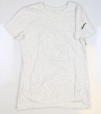 New W/ Logo Womens Golf Dawn T-Shirt Medium M Gray MSRP $50