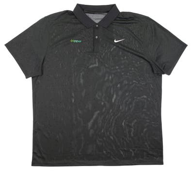 New W/ Logo Mens Nike Dri-Fit Polo XX-Large XXL Gray MSRP $55