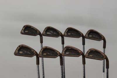 Ping ISI Beryllium Copper Iron Set 4-PW SW Ping Z-Z65 Steel Stiff Right Handed Blue Dot 37.75in