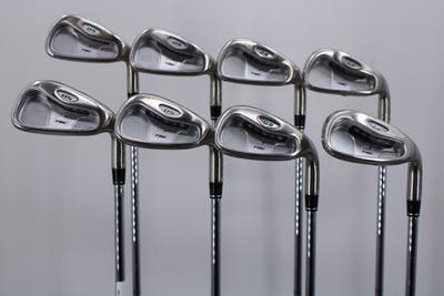 TaylorMade Rac OS Iron Set 3-PW Stock Steel Shaft Steel Stiff Right Handed 38.5in