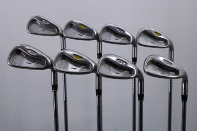 TaylorMade Rac OS 2005 Iron Set 3-GW TM T-Step 90 Steel Stiff Right Handed 38.0in