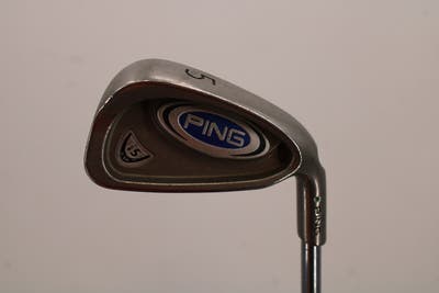 Ping i5 Single Iron 5 Iron Stock Steel Shaft Steel Stiff Right Handed Green Dot 38.0in