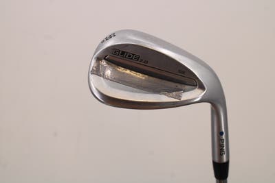 Ping Glide 2.0 Wedge Sand SW 56° 12 Deg Bounce Dynamic Gold Tour Issue S400 Steel Stiff Right Handed Blue Dot 35.5in